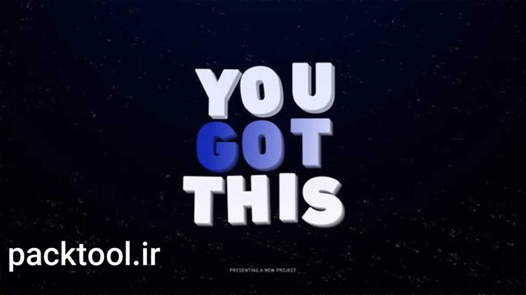 دانلود پروژه آماده افتر افکت انیمیشن متن Text Animation