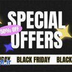 دانلود پروژه آماده پریمیر پرو تیزر تبلیغاتی حراج جمعه سیاه Black Friday Slides