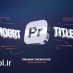 دانلود پروژه افتر افکت نمایش عناوین فوتوریستیک Chrome Futurism Title