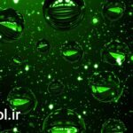 دانلود پروژه فوتیج بارش باران Falling Rain On Green Background