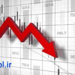 دانلود پروژه فوتیج نمودار سقوط بازار بورس Red Arrow Graph Going Down