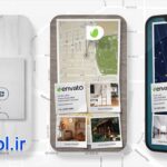 دانلود پروژه پریمیر پرو نمایش نقشه جهان Map Story