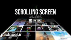 پروژه افتر افکت انیمیشن اسکرول صفحه‌ نمایش Scrolling Screen Animations
