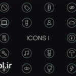 پروژه پریمیر آیکون انیمیشن ارز دیجیتال Financial and Cryptocurrency Icons