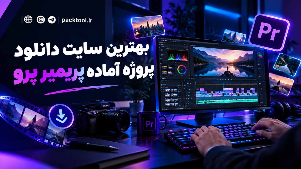 بهترین سایت دانلود پروژه آماده پریمیر _ راهنمای انتخاب | پک تول