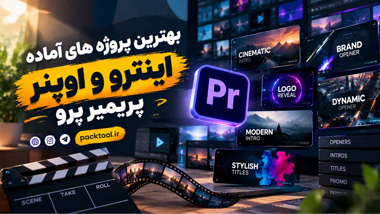 بهترین پروژه های آماده اینترو و اوپنر پریمیر | پک تول